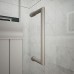 DreamLine Unidoor-X 69 1/2 in. W x 34 3/8 in. D x 72 in. H Frameless Hinged Shower Enclosure in Brushed Nickel - E32322534R-04 - B07H6T41QP